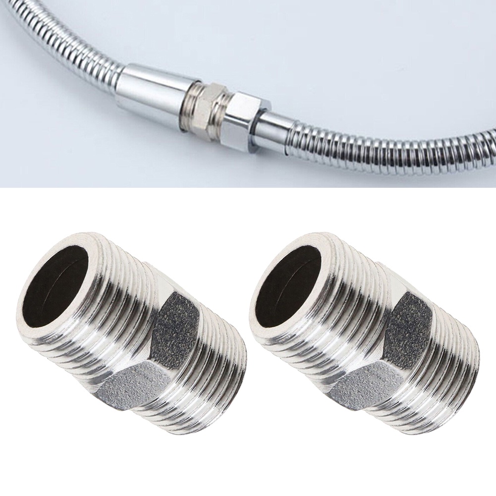 2pcs Shower Hose Extend Shower Connector Universal Hose Extender Make Hose Longer Extend For DIY Sho