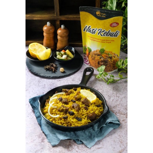 

[bisa COD] NASI KEBULI INSTAN 350g BERAS BASMATI ARAB + BUMBU REMPAH SYEKH ALAM BIRYANI BRIYANI