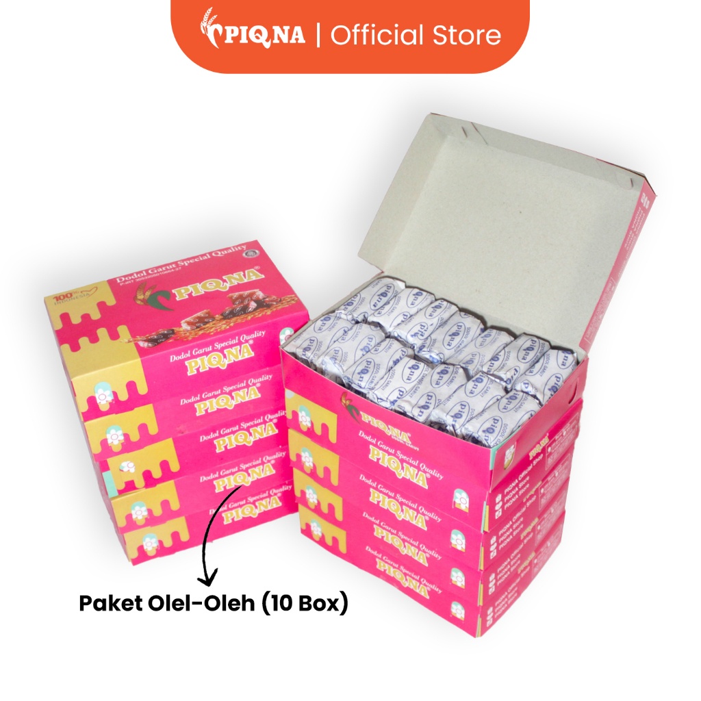 

Dodol Garut PIQNA Paket Oleh - Oleh Dodol Garut Special Quality Isi 10 Box