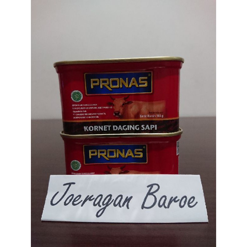 

Kornet sapi corned beef pronas kaleng