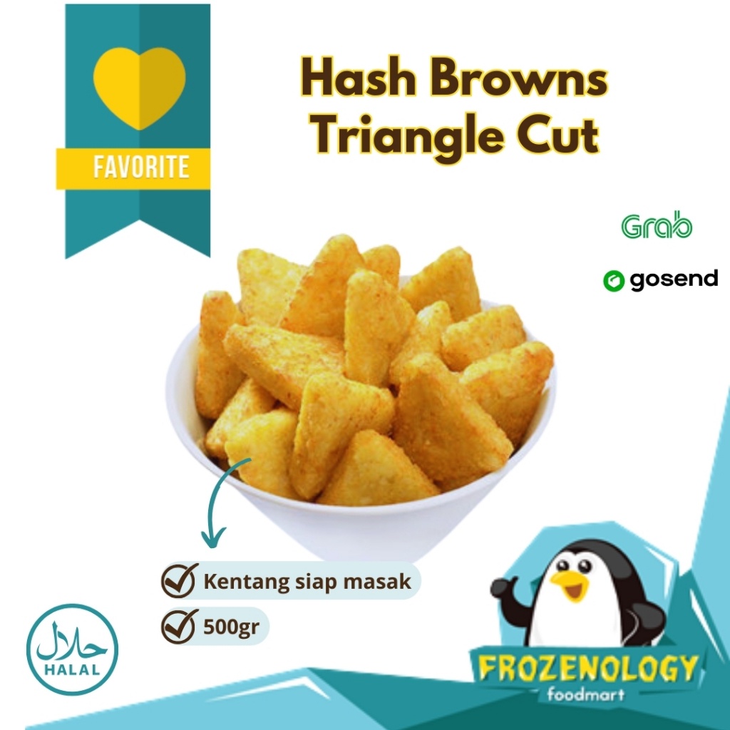 

Potato Hash Browns Triangle Cut Belgian Crunchy French Fries Premium