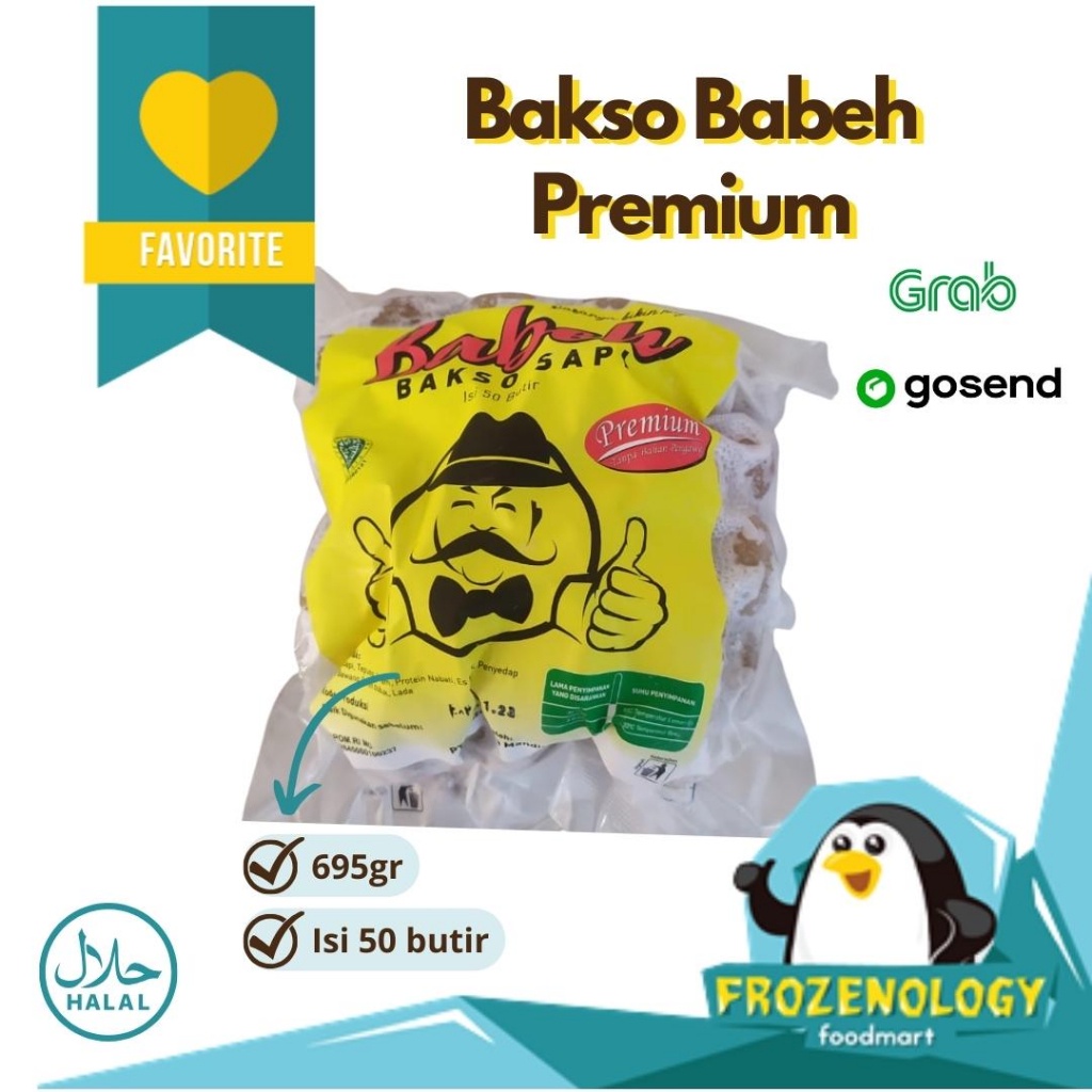 

Bakso BABEH BJ & PREMIUM 50 Butir Bakso Sapi