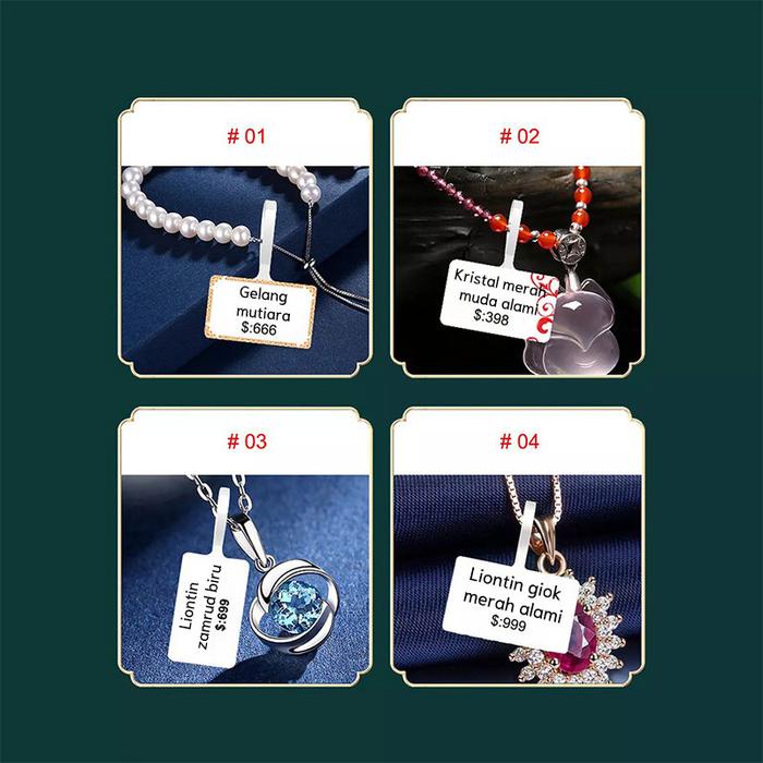 

Kertas Label Perhiasan Berkualitas Tinggi untuk Mesin Label NIIMBOT B1/B21/B3S - Kertas Label