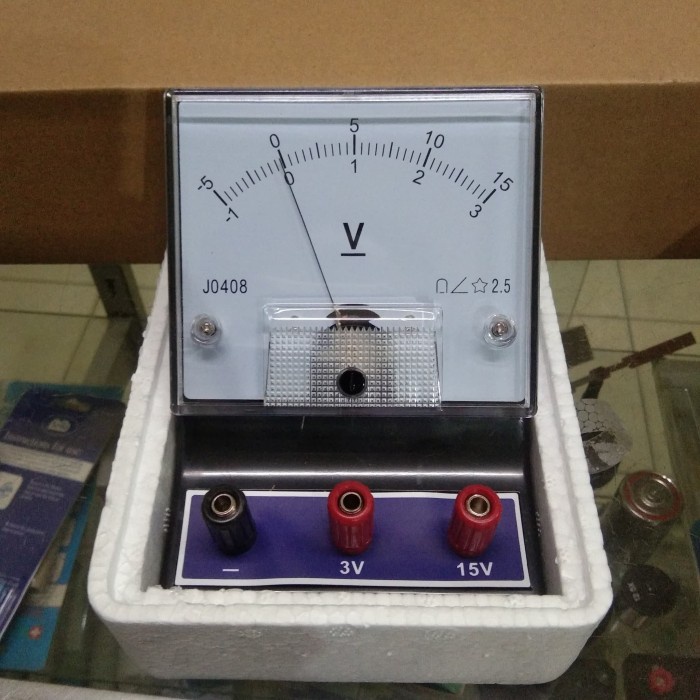 

TERLARIS! VOLTMETER DC MURAH / ALAT PERAGA FISIKA VOLTMETER DC MURAH