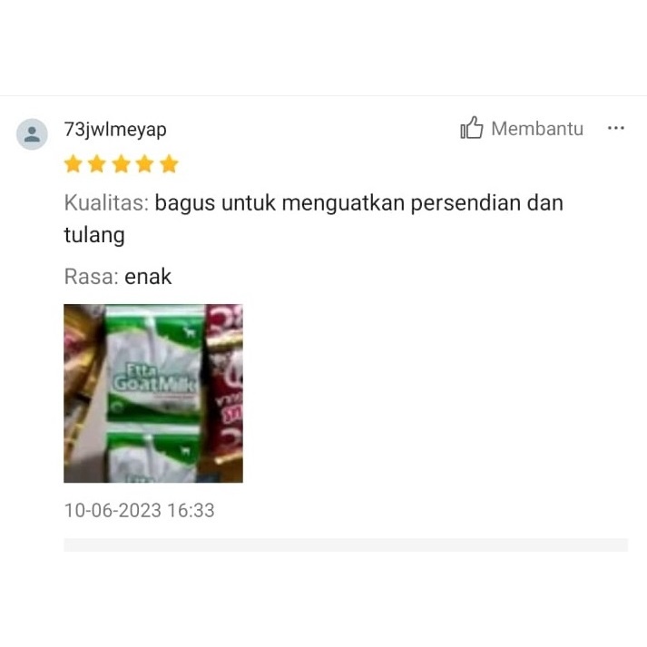 

Etta Goat Milk (EGM) Susu Kambing bubuk premium obat pencernaan cocok untuk segala umur