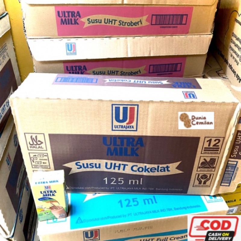 [TERMURAH] Ultra Milk 1DUS 125ml isi 40Pcs - Susu UHT Ultramilk Grosir