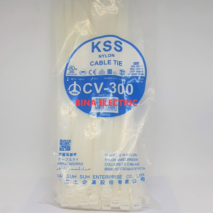 

Kabel Ties Kss Cv-300 7.6X300 7,6X300 30Cm 30 Cm / Kabel Tis Ties Tiss