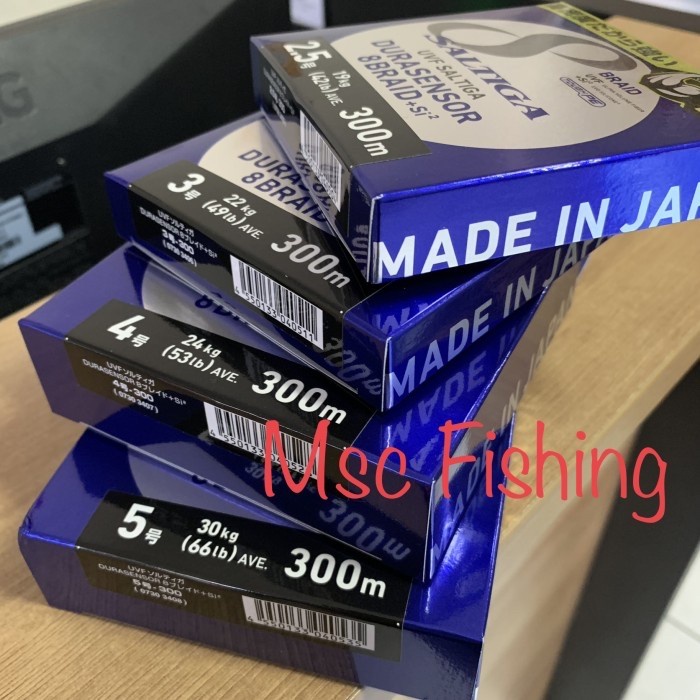 SENAR PE DAIWA SALTIGA UVF DURASENSOR X8+12 300M PE 2.5, 3, 4, 5