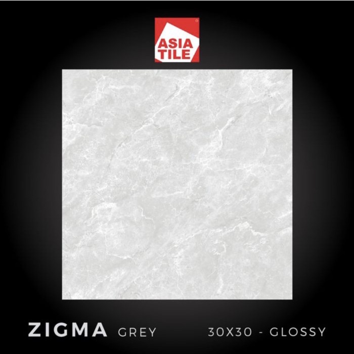 JJyoi- Keramik Asia 30x30 Zigma Grey Glossy