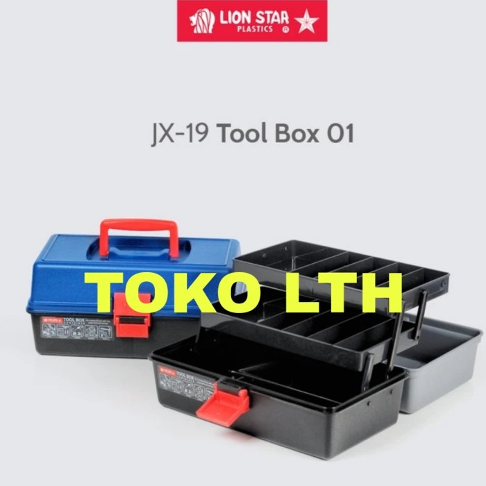 Terlaris TOOL BOX LION STAR JX 19 KOTAK PERKAKAS BERTINGKAT BOX PANCING TAMIYA SALE
