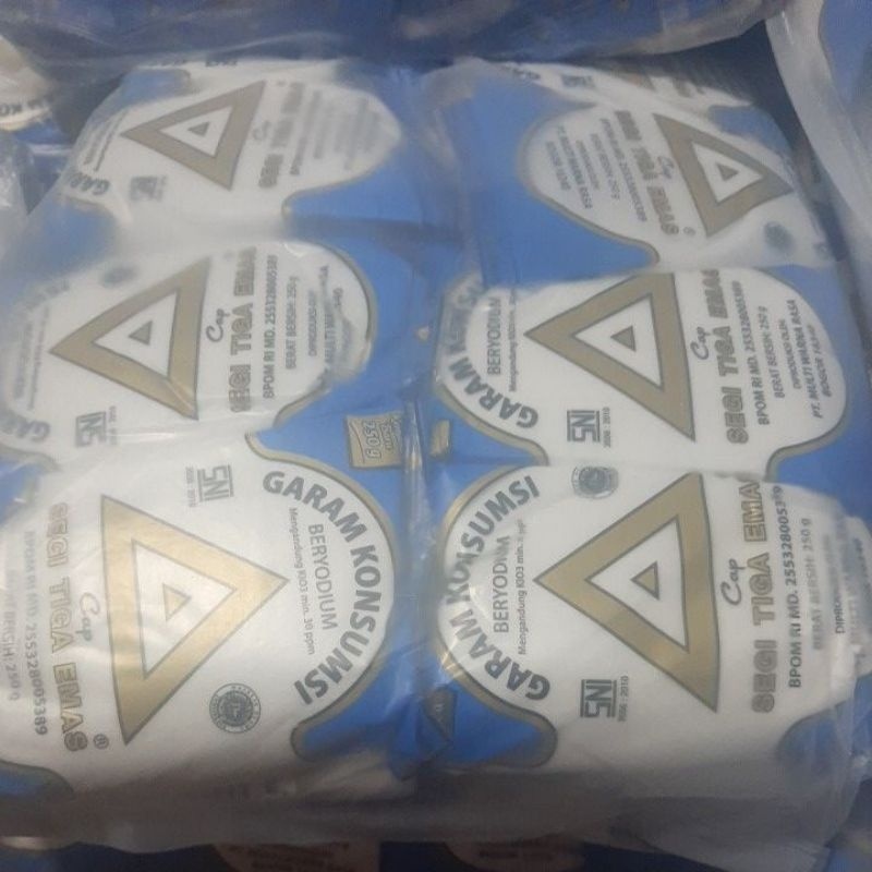 

PROMO GARAM SEGITIGA EMAS 40bks x 250 gr-Khusus Instan
