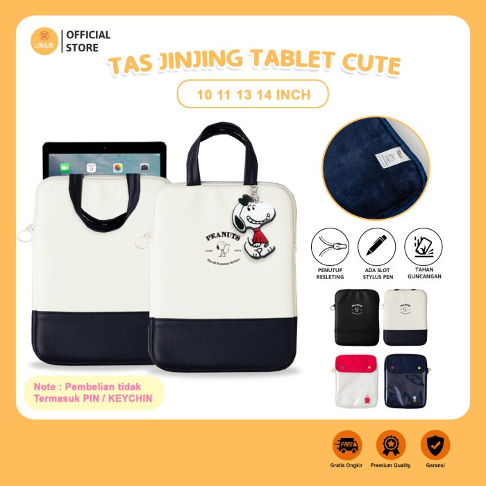 PROMO Tas Sleeve Handbag Apple iPad Air Gen 4th 5th 10,9 inci Gambar Snoopy