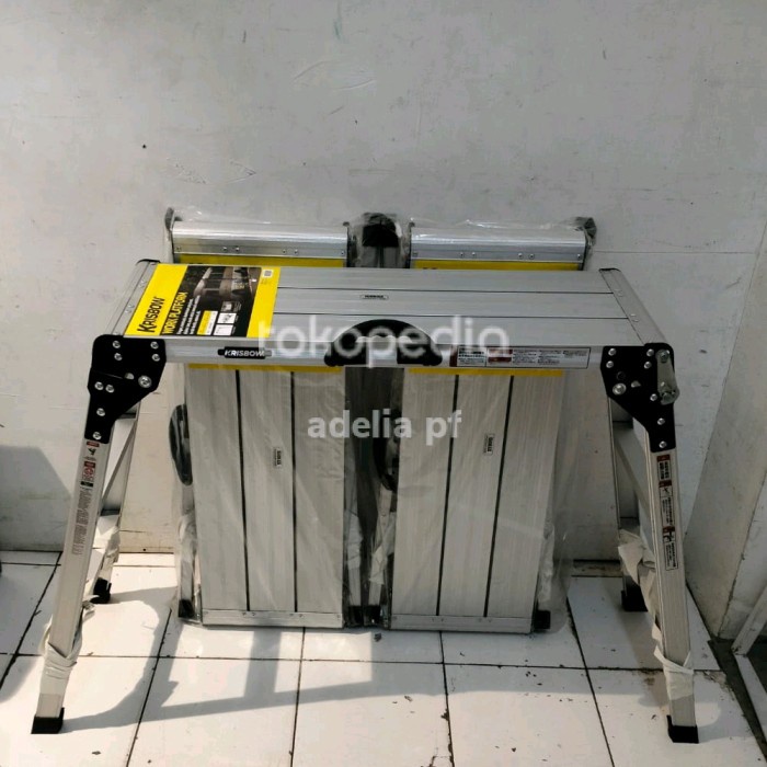 Tangga Steger Krisbow Tangga Platform Lipat Portabel 80 Cm