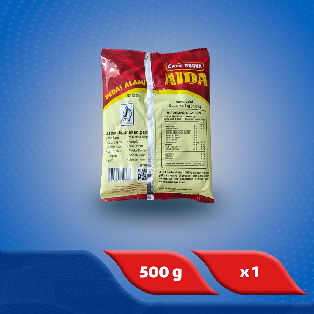 

Aida Cabe Bubuk / Giling 500 g