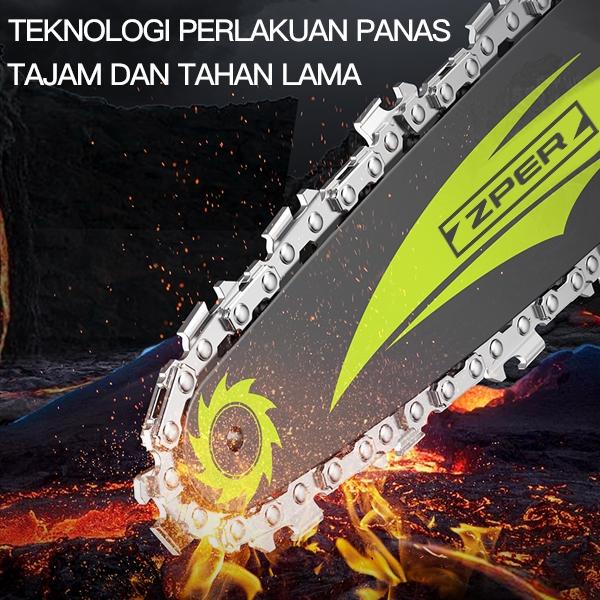 CODZPER Mesin Chainsaw Cordless Chainsaw Gergaji Baterai Gergaji Rantai Elektrik Mini Gergaji