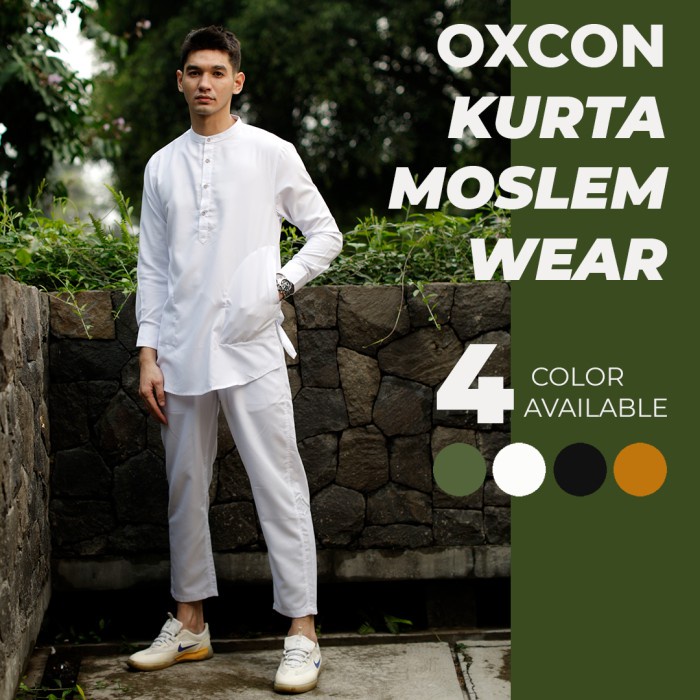 Yuksist- OXCON Kemeja Setelan Koko Kurta Moslem Wear