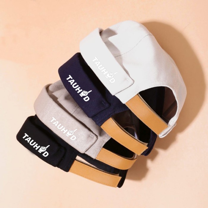 Yuksist- Topi Miki Hat Topi Peci / PECI MIKI HAT / PECI UAS- Hitam Motif Tauhid