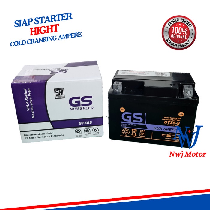 Aki Motor Yamaha Xabre GTZ5S GS Y Accu Kering DiskonJual MurahHarga DiskonObral