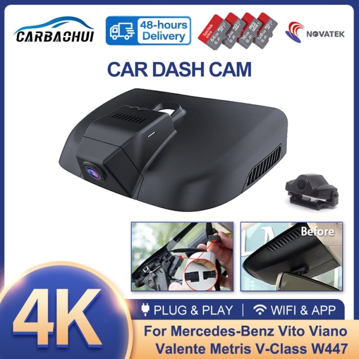 Car Wifi DVR Driving Video Recorder Car Hidden Dash Cam Camera 4K