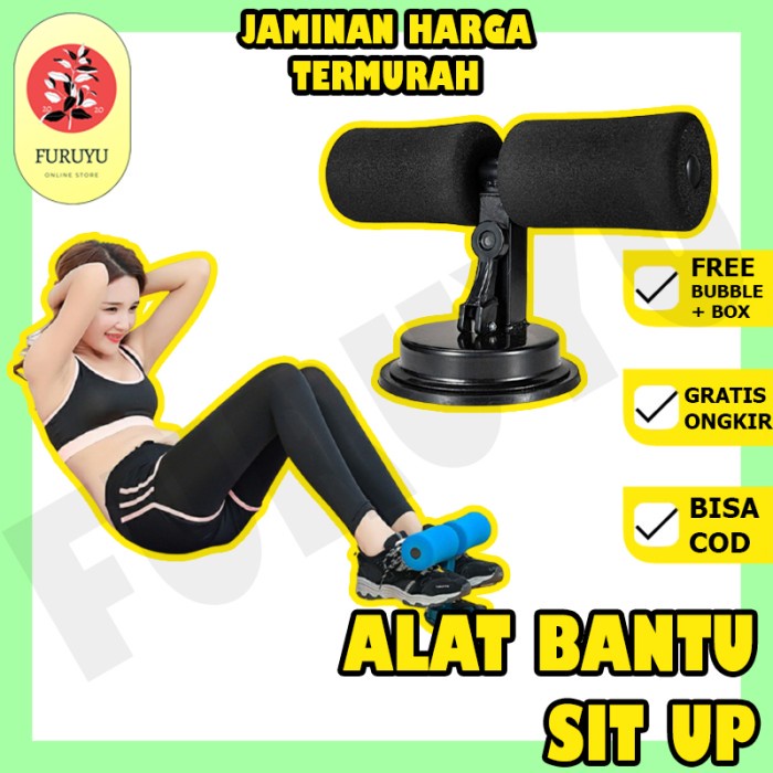Alat Peralatan Olahraga Gym Fitness Penahan Kaki Sit Up Situp Portable