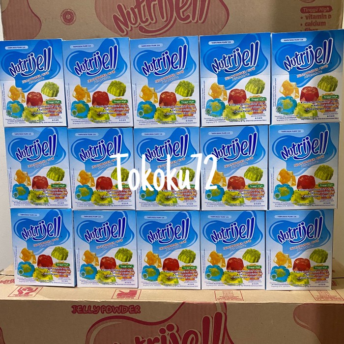 

Ready" Nutrijell Jelly Plain 15 Gr Per Box Isi 12 Pcs