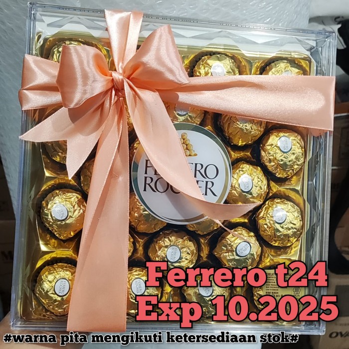 

Ready" Coklat Cokelat Ferrero Rocher T24 Isi 24