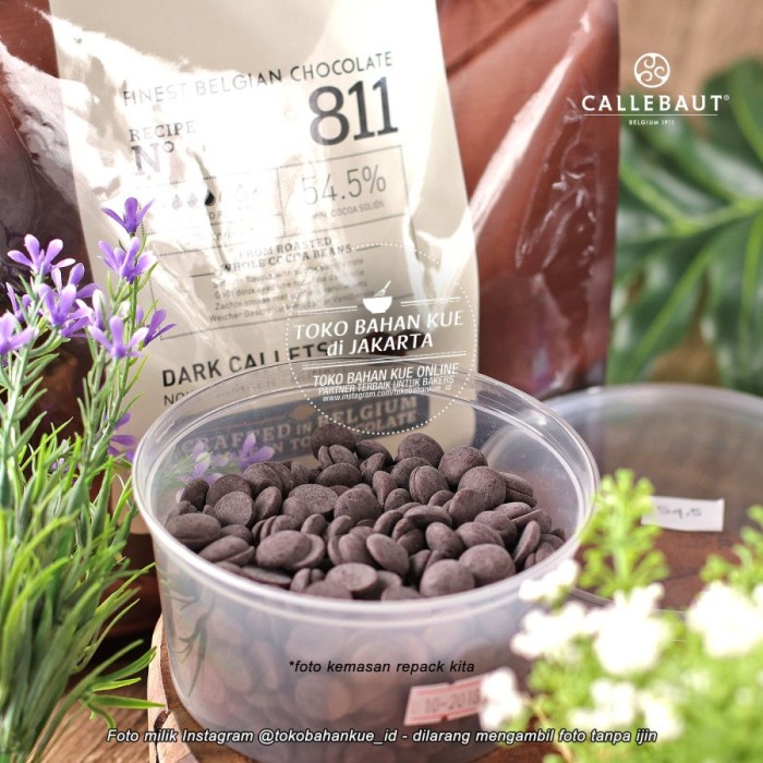 

Ready" Callebaut Dark Chocolate Couverture 811 Nv 54,5% 100Gr Cokelat 811Nv