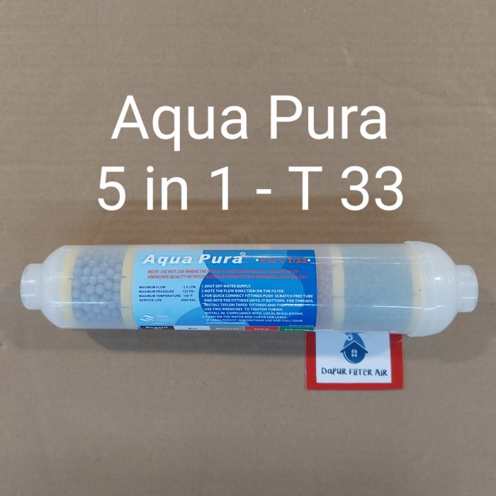 Aquapura 5 in 1 / Bio Alkali / pH booster - Filter Reverse Osmosis RO