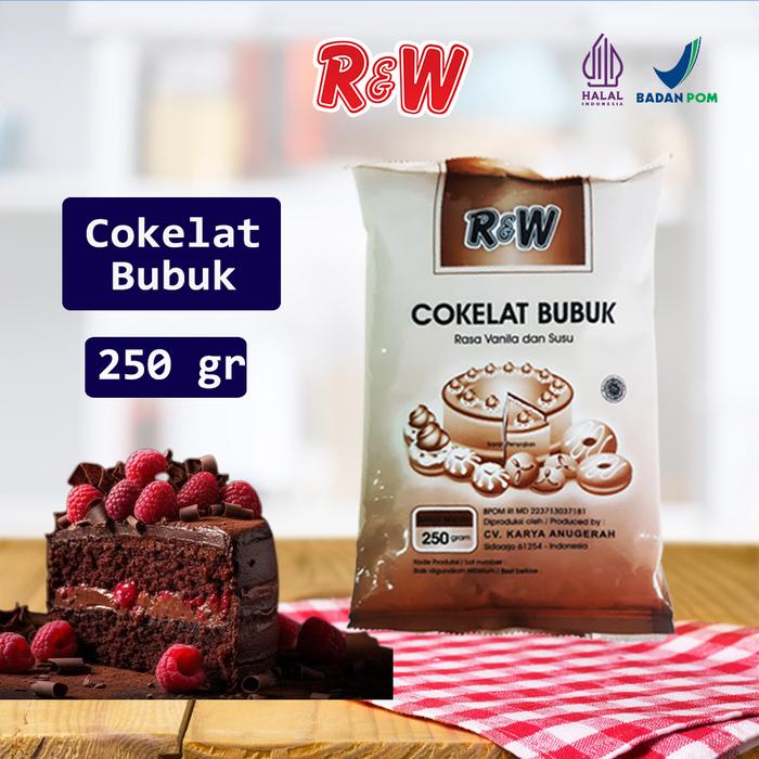 

Ready" Coklat Cokelat Bubuk Cocoa Powder Kue Rajawali R&W Rw 250 G Bahan Brownies