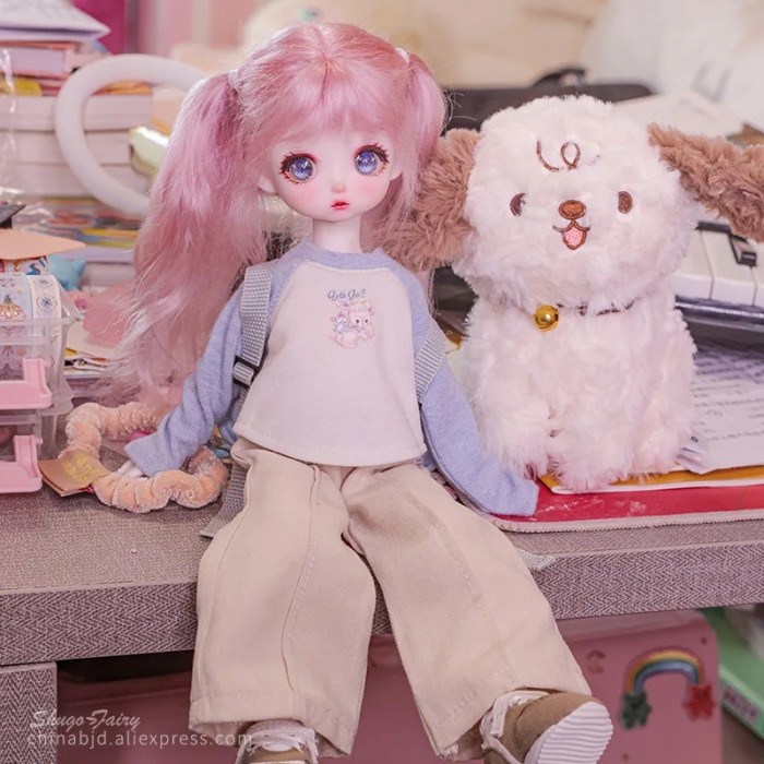 BJD Doll Fura 1/6 Sweet little Girl Female Otaku Child Anime Doll Big