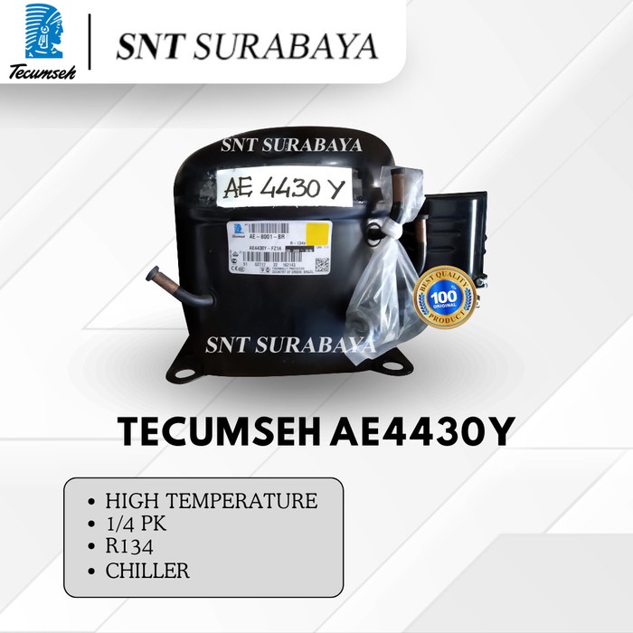 Compressor Tecumseh AE 4430 Y 1/4PK R134 - TECUMSEH AE4430Y HIGH TEMP