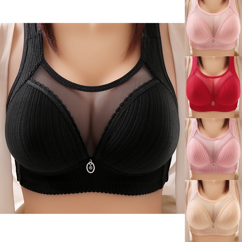 Non -Deformasi Push Up Bra Seamless Pakaian Dalam Wanita Bh Lingerie Sexy Tanpa Kawat Kancing Depan