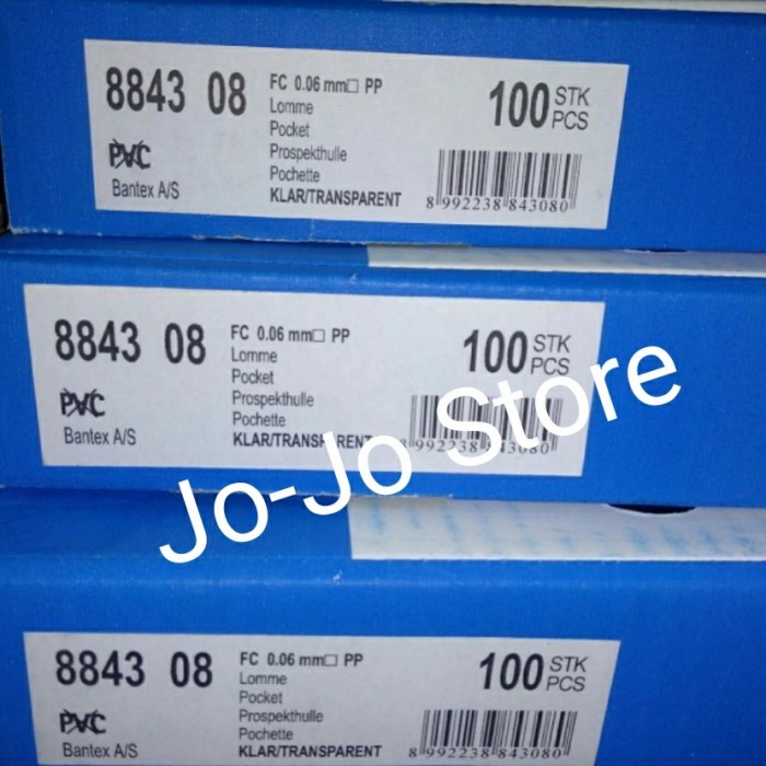 

BARANG TERLARIS Plastik PP Pocket 8843 Clear Folio 0.06 mm Merk Bantex isi 100 lembar