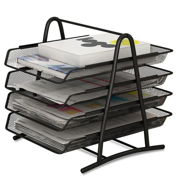 

BARANG TERLARIS SHENAR DOCUMENT TRAY 4 TINGKAT DOKUMEN KEEPER WARNA HITAM MURAH SERBAGUNA RAK