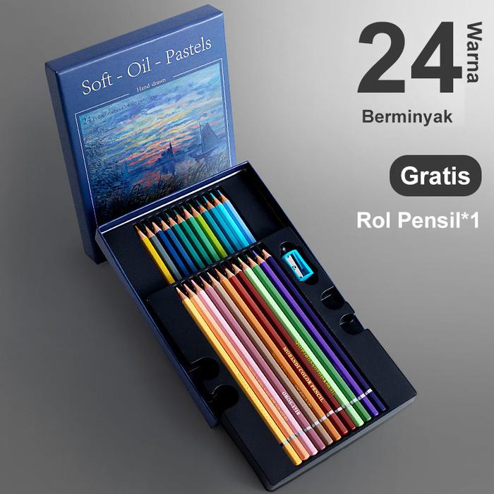 

Oil Pencil 24/36/48 Warna Morandi High Grade/Pencil Color Good Quality