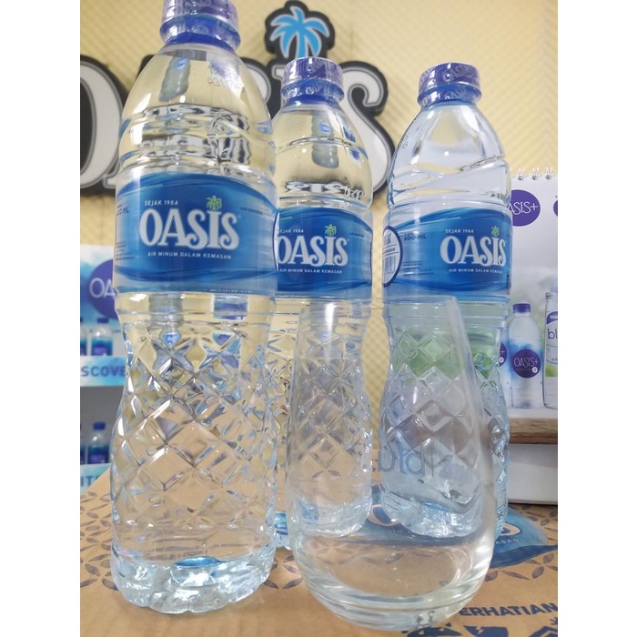 

2 Box Oasis Botol Kemasan 600Ml (Isi 48 Botol) Air Putih Mineral Dengan Kandungan Ph Standar.