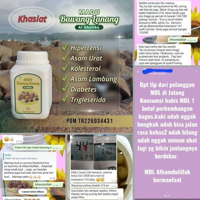 

BARANG TERLARIS Madu Bawang Lanang Tunggal 500 gram