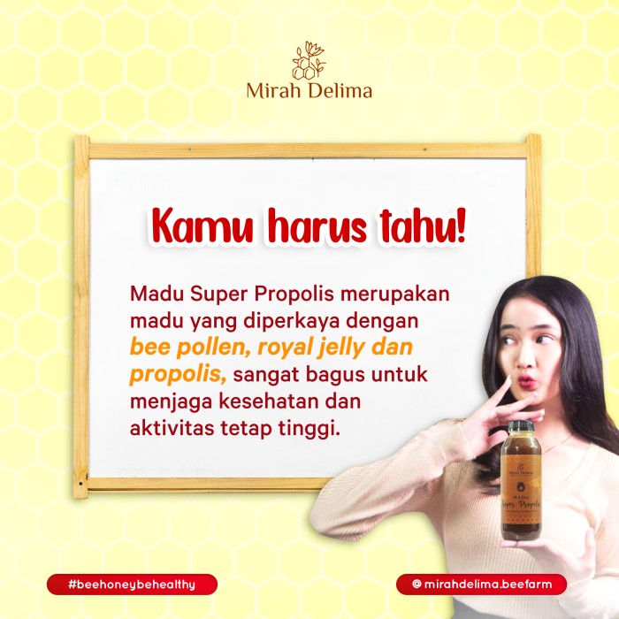 

BARANG TERLARIS Madu Super Propolis - Madu + Pollen + Royal Jelly + Propolis - 600 ml