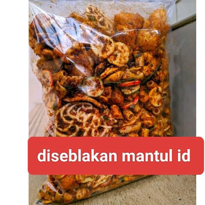 

Seblak campur/mix aneka seblak kering cikruh extra pedas 1kg Snacks Food