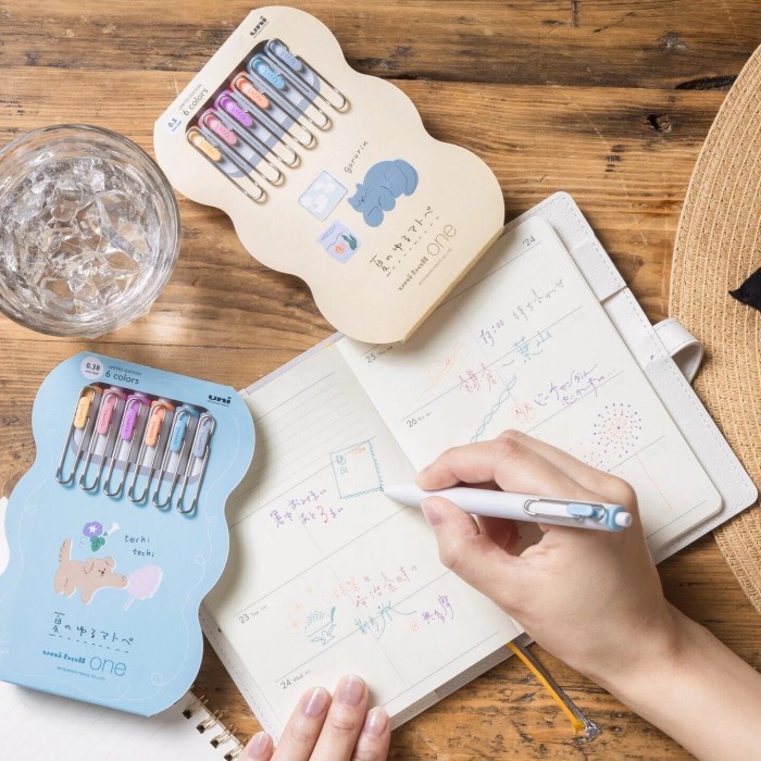 

Diskon Uni Uniball One Summer Yuru Matope Set Of 6 Gel Ink Pen 0.38Mm 0.5Mm Limited Edition