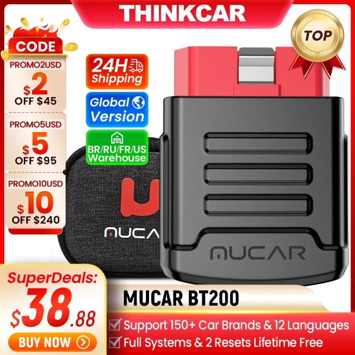 MUCAR BT200/BT200 PRO Bluetooth Car Diagnostic Tool Oil IMMO SAS 15