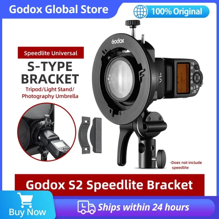 Godox S2 Bowens Mount Flash S-type Holder Bracket for Godox V1 V860II