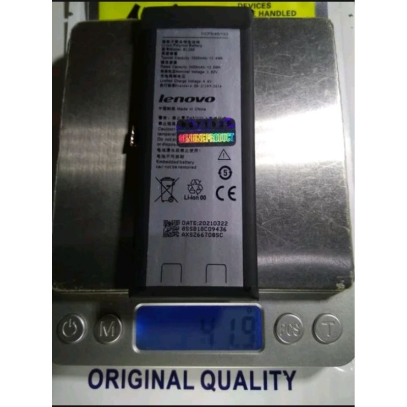 Terlaris Zuk Bl268 Bl-268 Original 100% Genuine Battery Batre Baterai Zuk Z2 Zuk Z2+ Plus