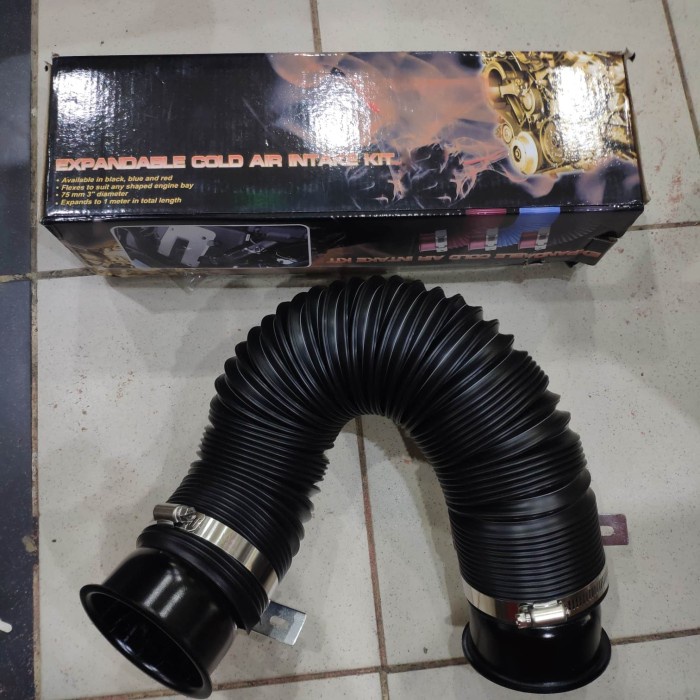 Flexible air intake hose funnel