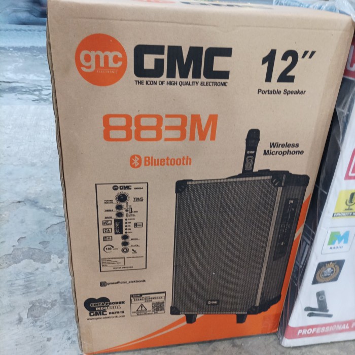 GMC Speaker Meeting 883M 12inch Bluetooth + Mic Wireless