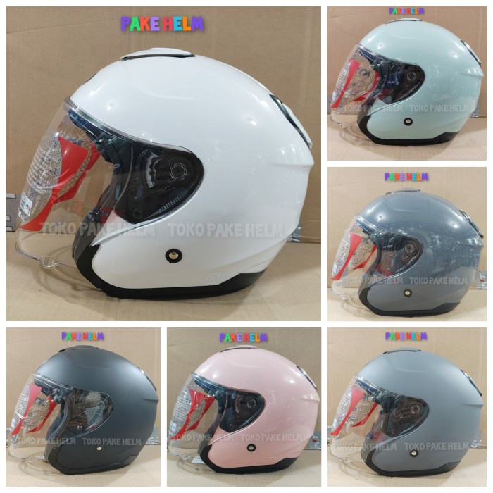 HELM KYT KYOTO PUTIH WHITE HELM KYT HALF FACE
