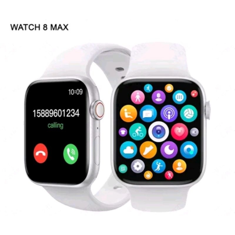 Jam Tangan Pintar Smartwatch Watch 8 Max Ios Android Multifungsi