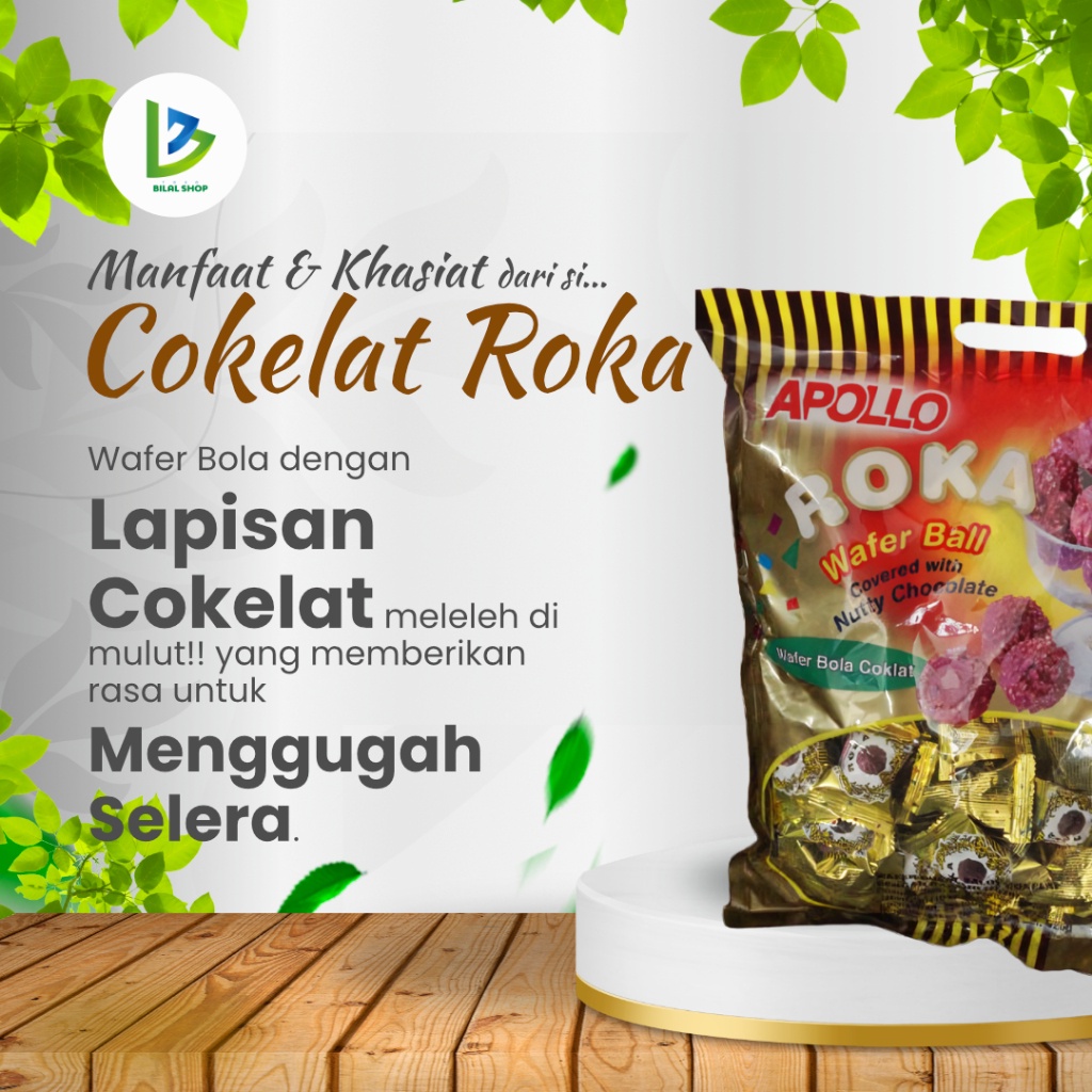 

Roka Wafer Ball Apollo - wafer bola cokelat