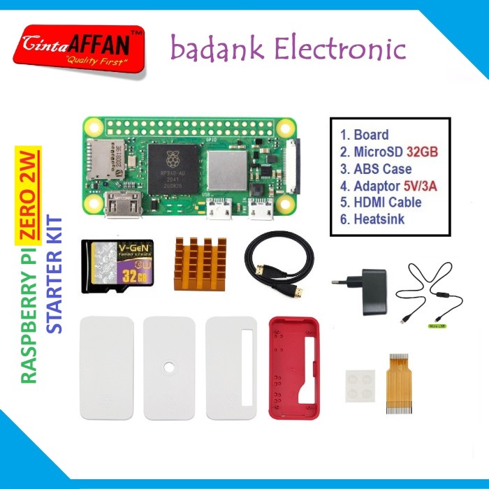 TERMURAH RASPBERRY PI ZERO 2W - STARTER KIT TERMURAH