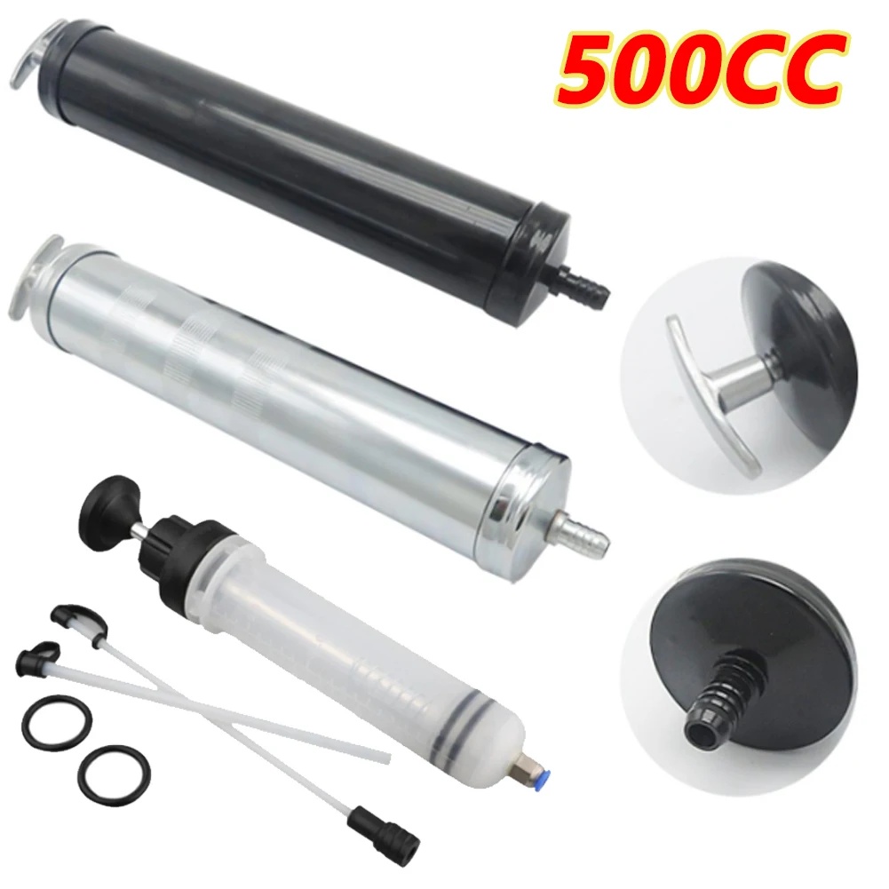 500CC Suction Gun Pump Welded Steel Oil Fluid Suction Fluid Extractor Pump Manual Oil Suction Gun fo
